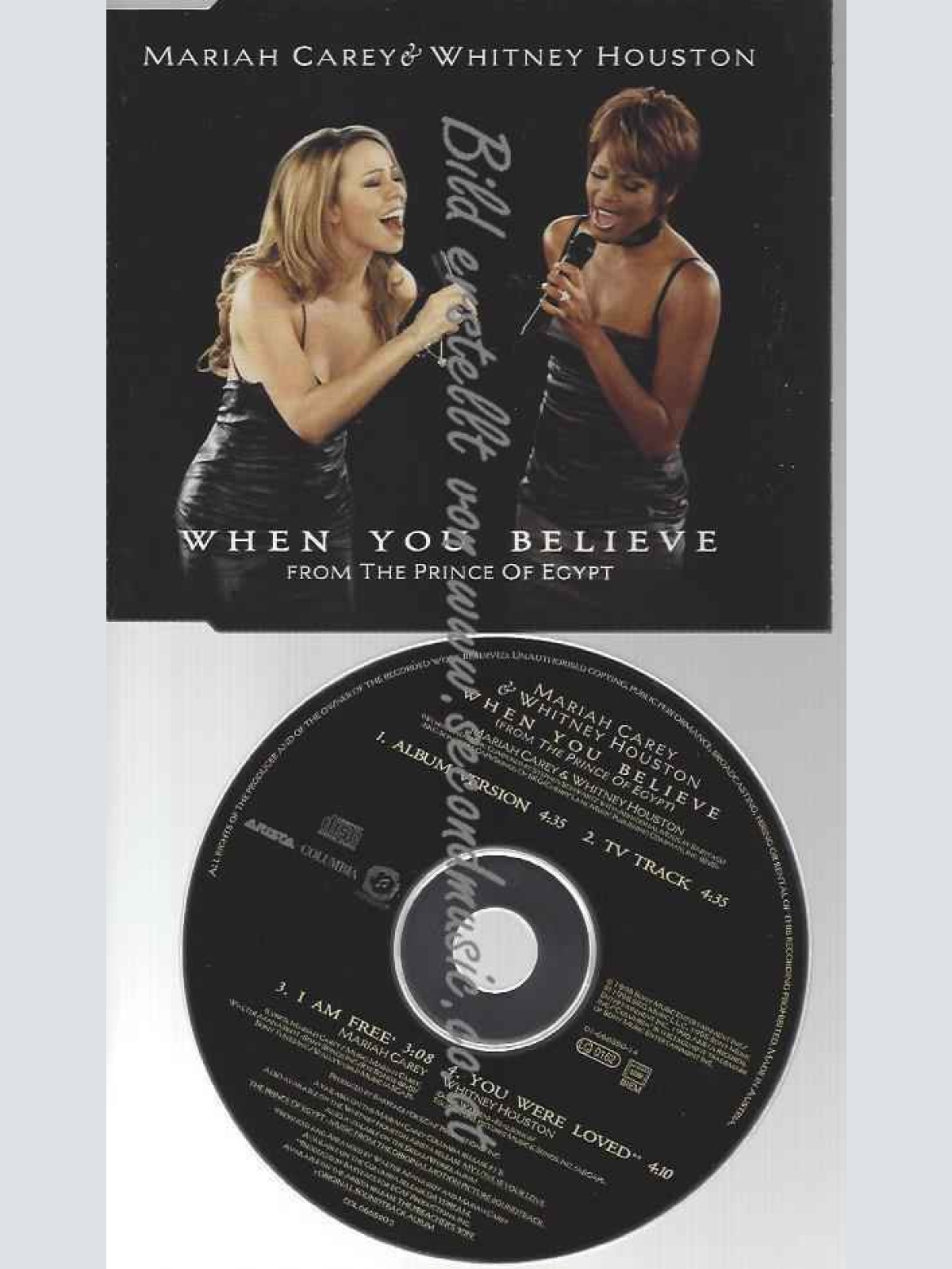 CD-- | --MARIAH CAREY & WHITNEY HOUSTON WHEN YOU BELIEVE