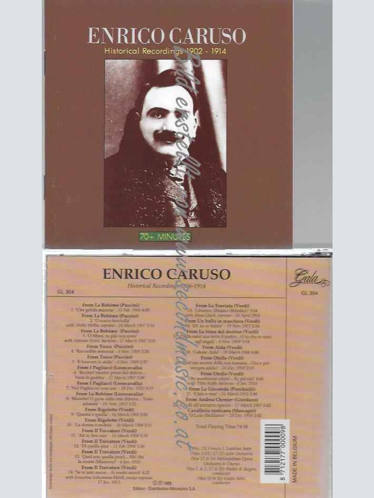 CD--/ CARUSO,ENRICO | --HISTORICAL RECORDINGS