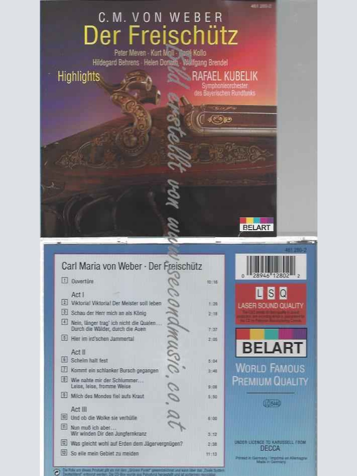 CD--DONATH, KOLLO, ET AL. | --DER FREISCHÜTZ (AZ)