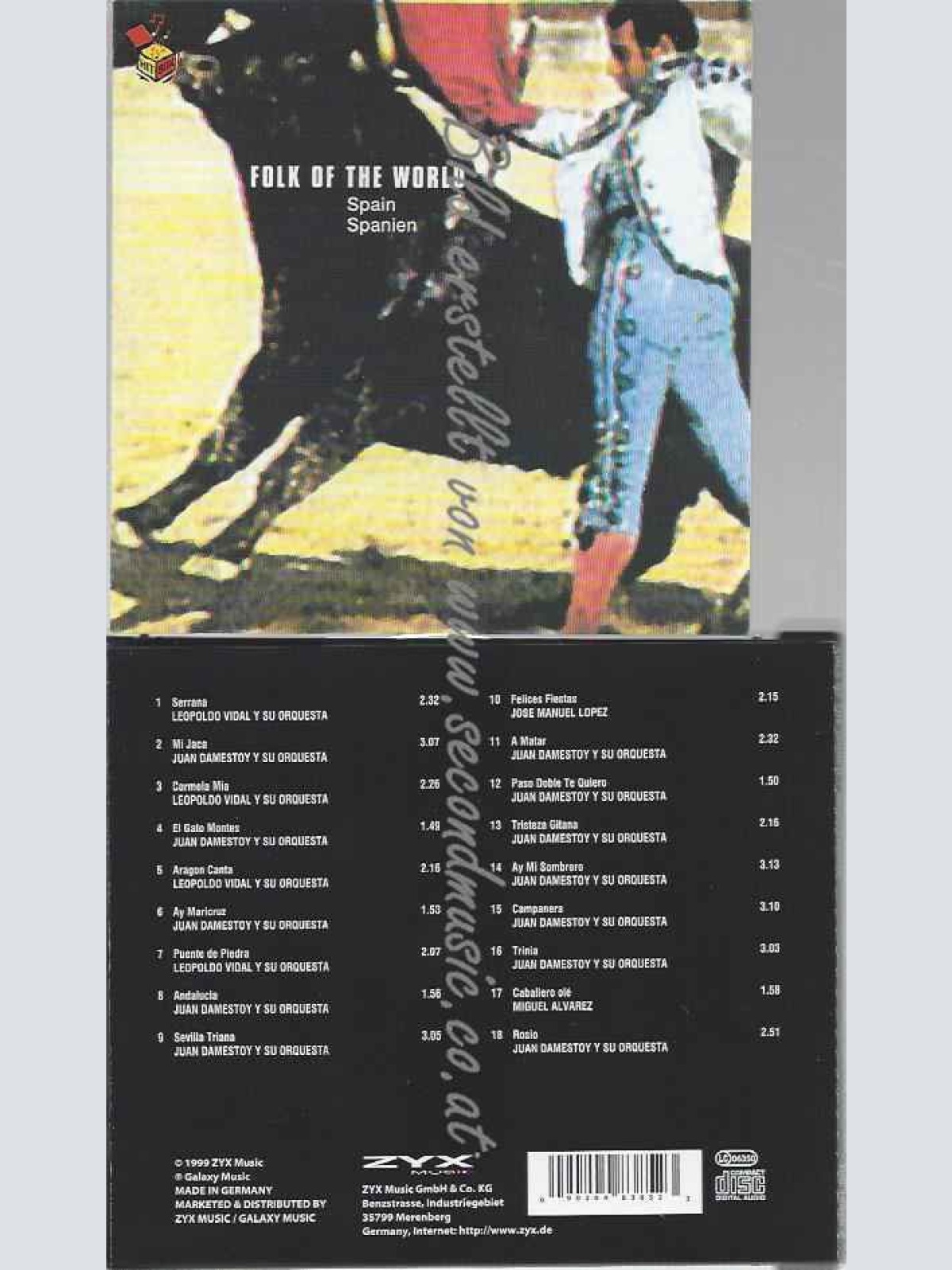 CD--VARIOUS | --FOLK OF THE WORLD: SPAIN