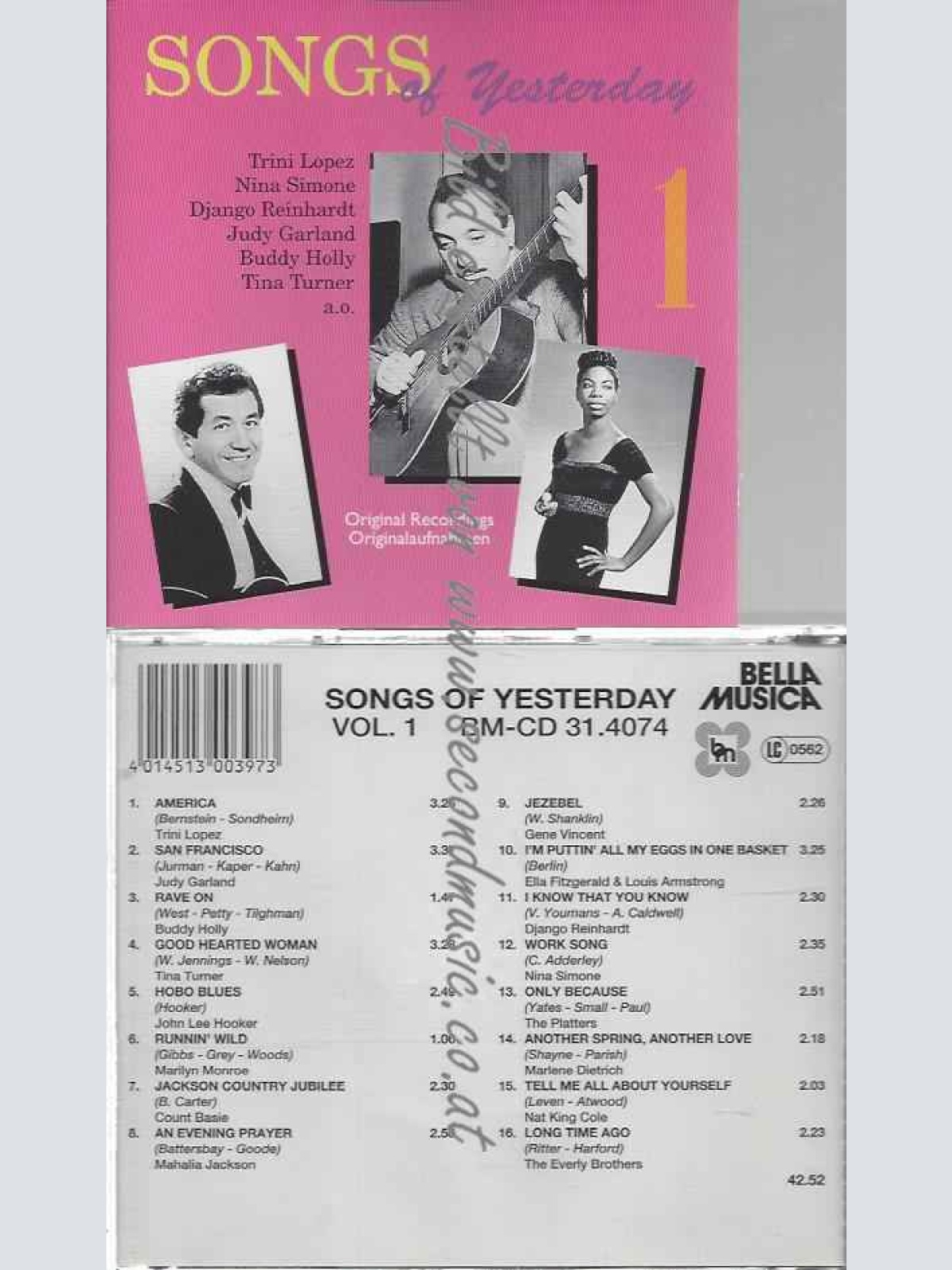 CD--MONROE,MARILYN UND BASIE,COUNT | --SONGS OF YESTERDAY (VOL.)