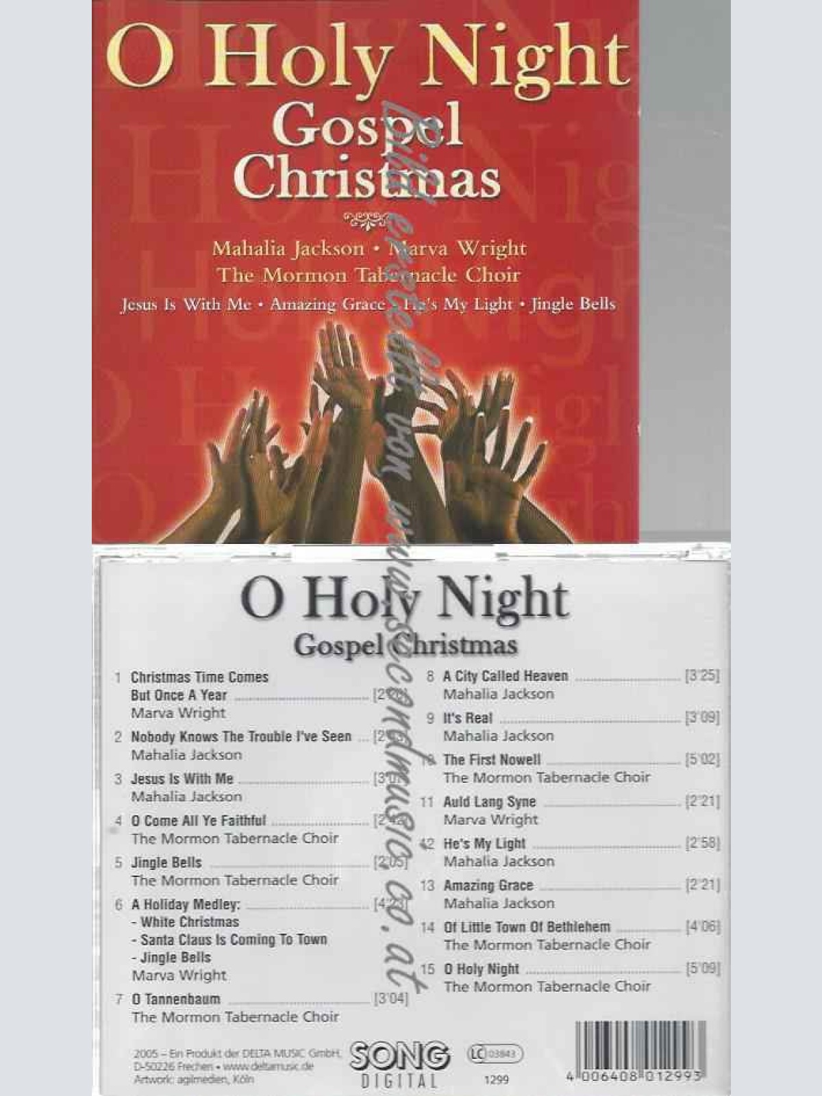 CD--   --MARVA WRIGHT, MAHALIA JACKSON, MORMON TABERNACLE CHOIR,