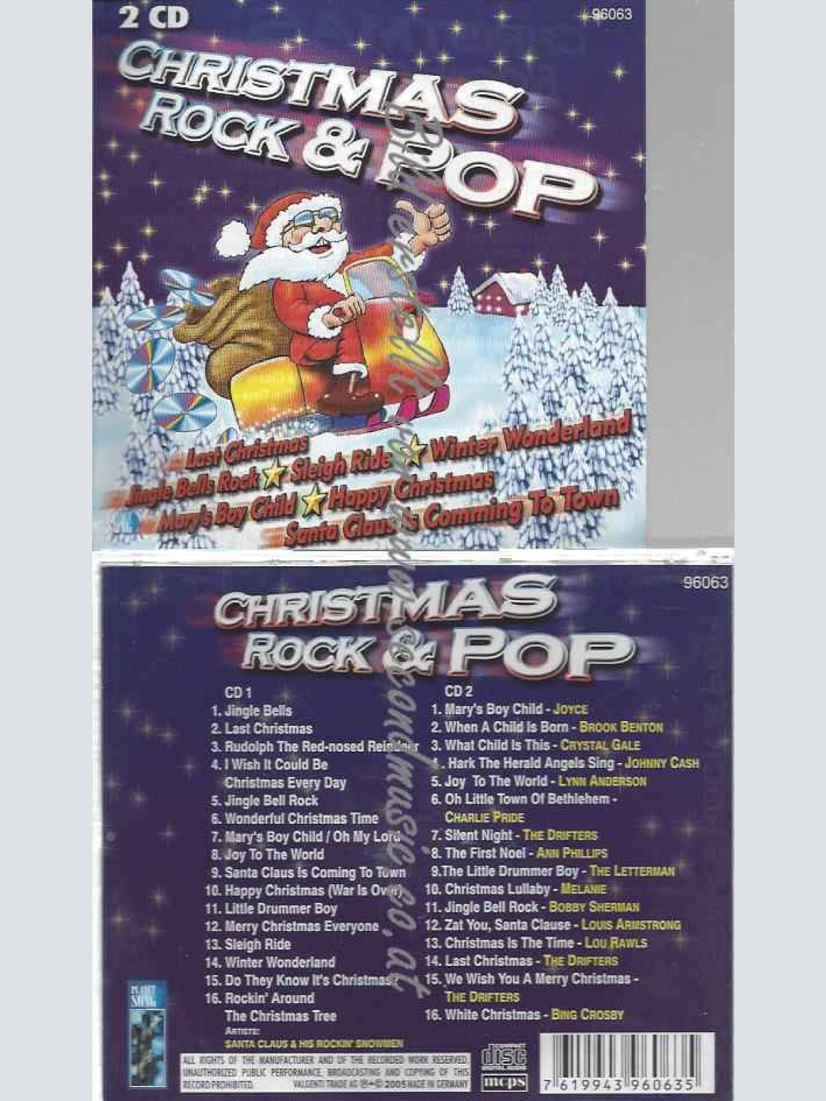 CD--VARIOUS | --CHRISTMAS ROCK & POP