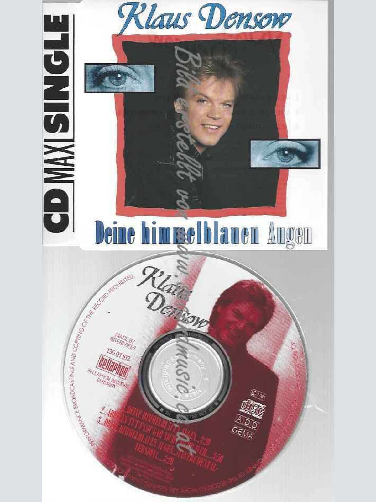 CD--KLAUS DENSOW--DEINE HIMMELBLAUEN AUGEN (INCL. INSTR., )