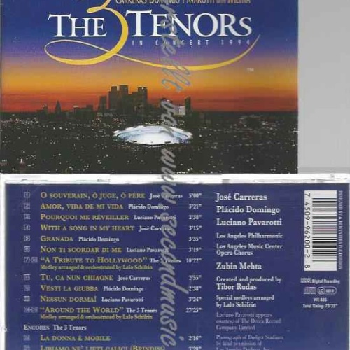 CD--CARRERAS, DOMINGO,  --THE THREE TENORS IN CONCERT