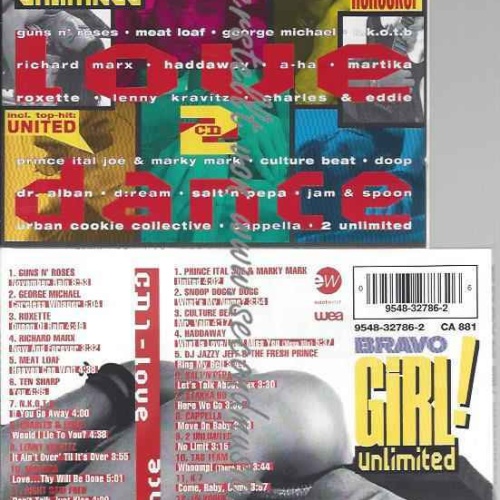 CD--BRAVO GIRL UNLIMITED | --GUNS N' ROSES, GEORGE MICHAEL,