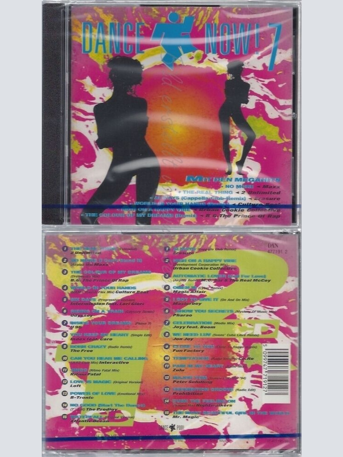 CD--NM-SEALED-MAXX, 2 UNLIMITED, ERASURE UND CULTURE BEAT -- DANCE NOW 7 -1994-