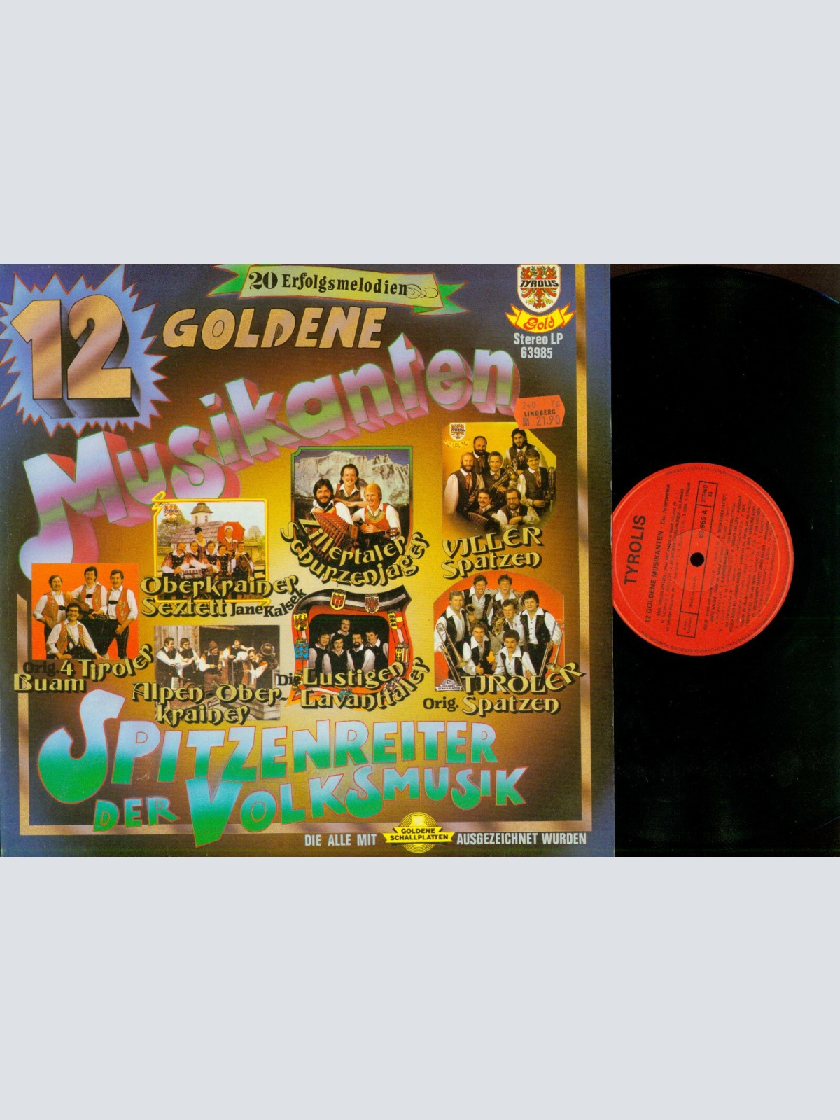 LP-- 12 Goldene Musikanten - Spitzenreiter Der Volksmusik // NM