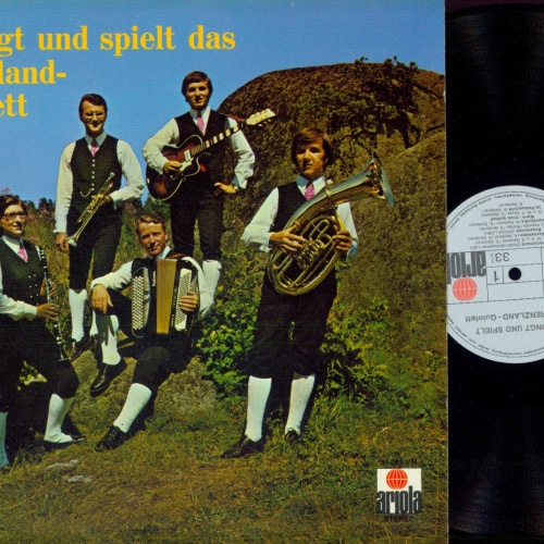 LP--Grenzland Quintett Es singt und spielt das