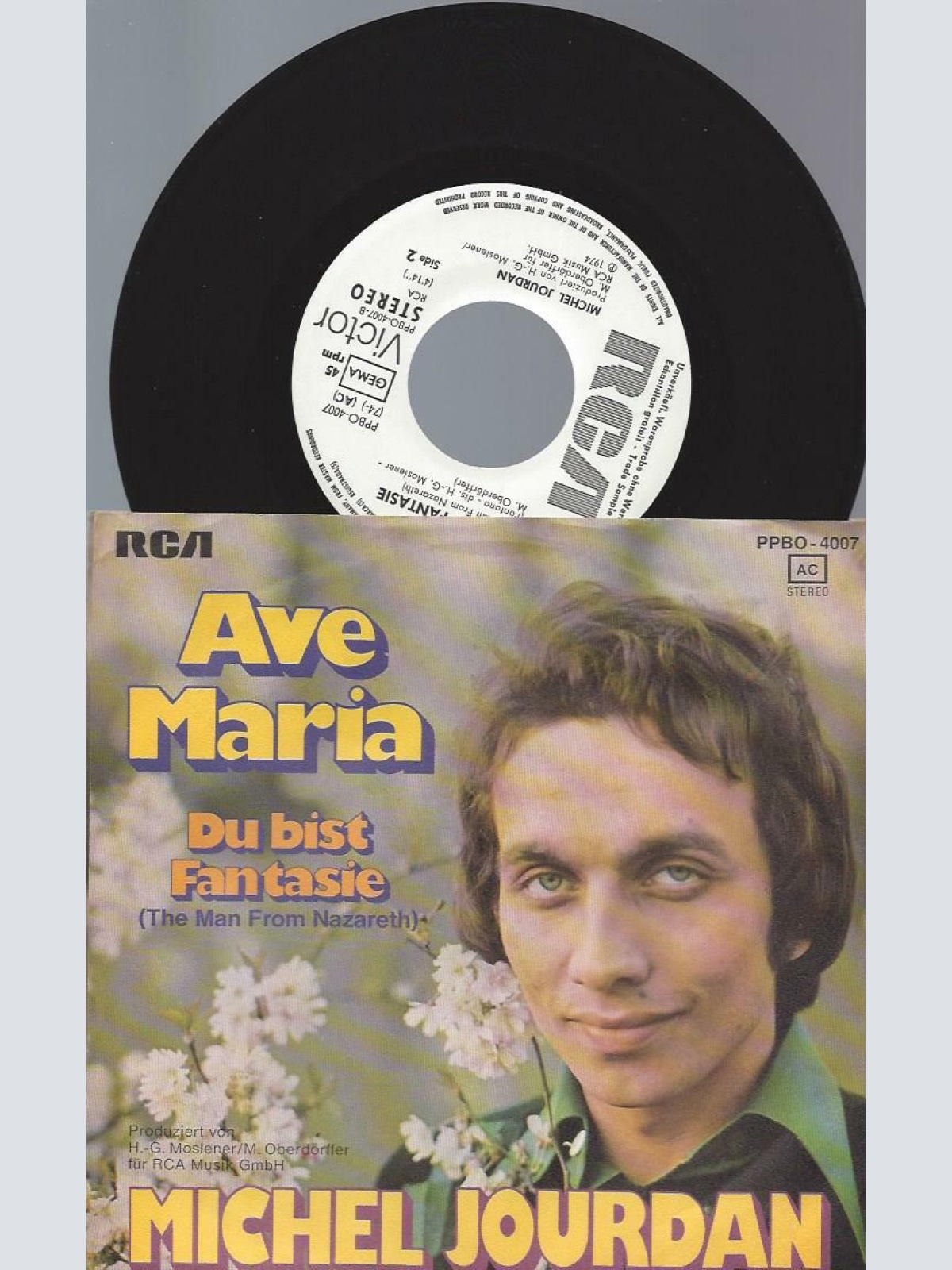 7" Michel Jourdan – Du Bist Fantasie / Promo