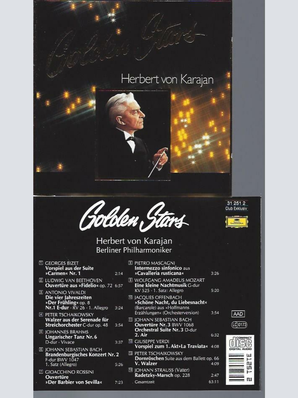 CD--Herbert von Karajan -- Golden Stars