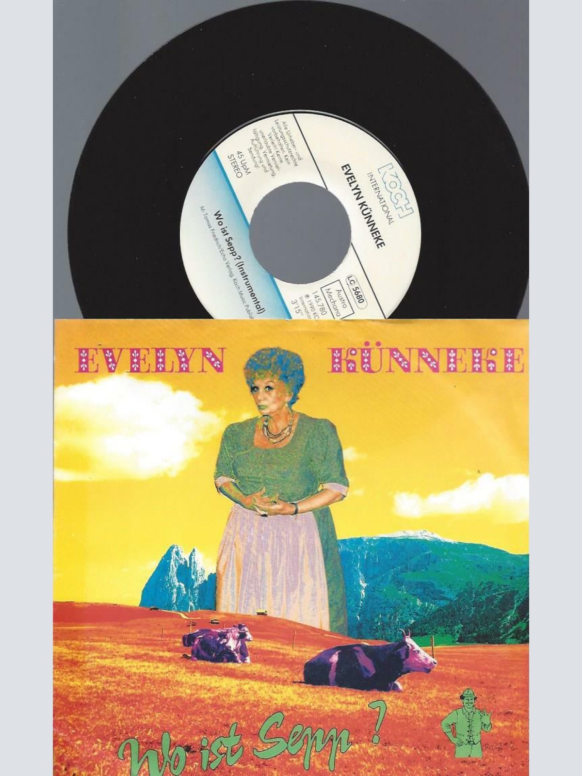 7" Evelyn Künneke – Wo Ist Sepp?