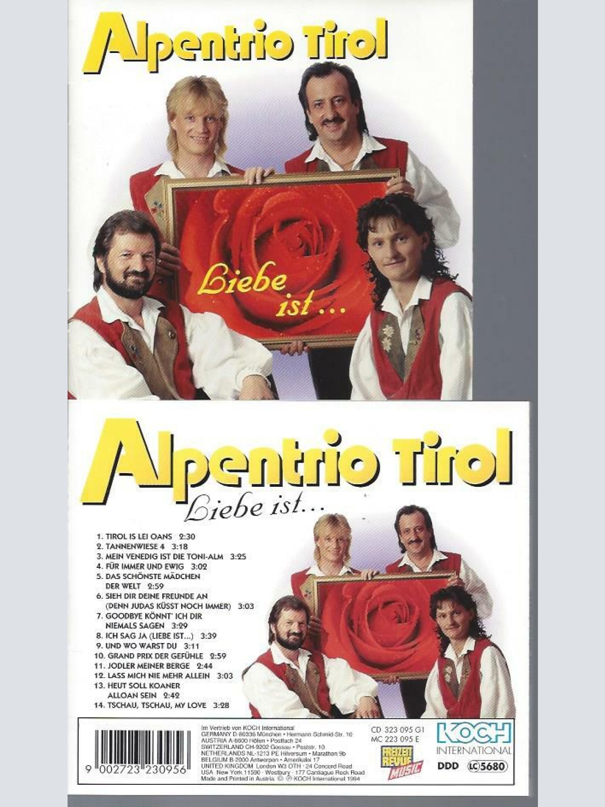 CD--Alpentrio Tirol – Liebe Ist.