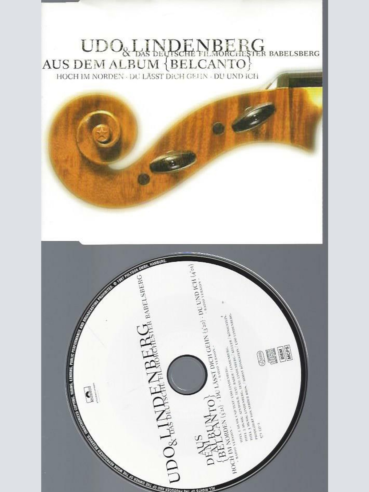 CD--Udo Lindenberg  --Du Und Ich - Und Dann Ganz Lange Gar Nichts