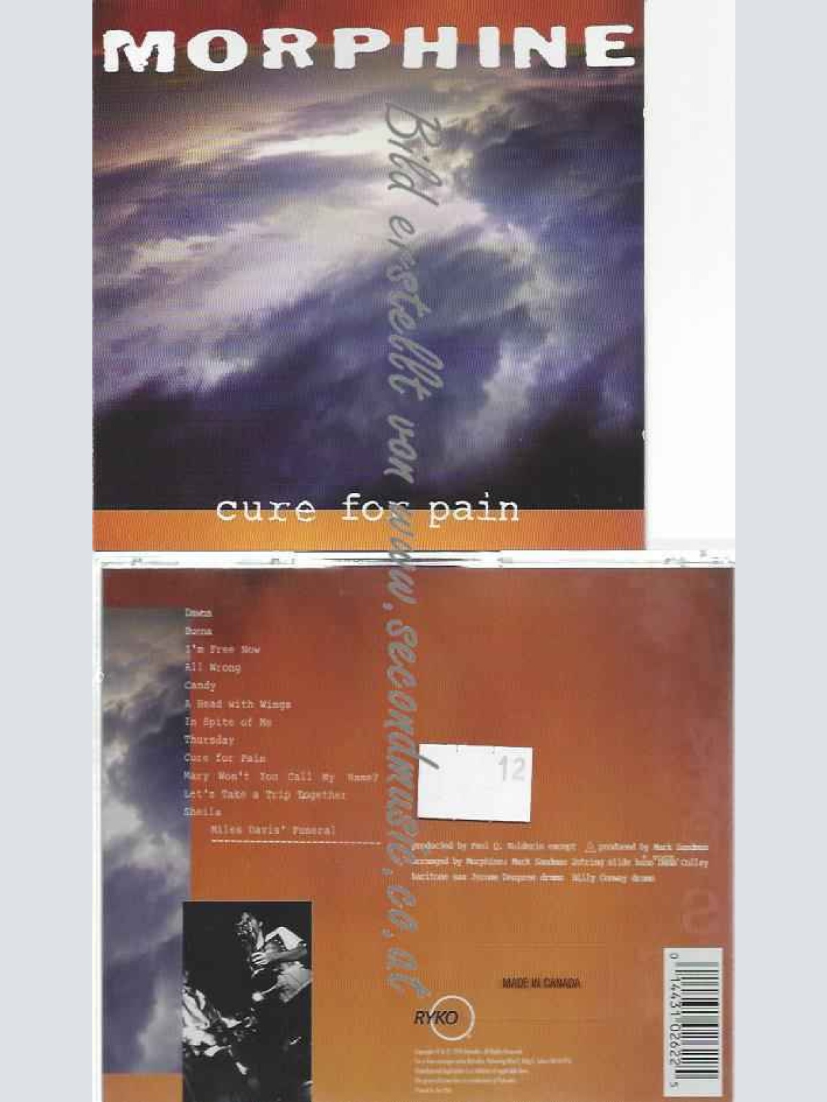 CD--Morphine  --Cure For Pain