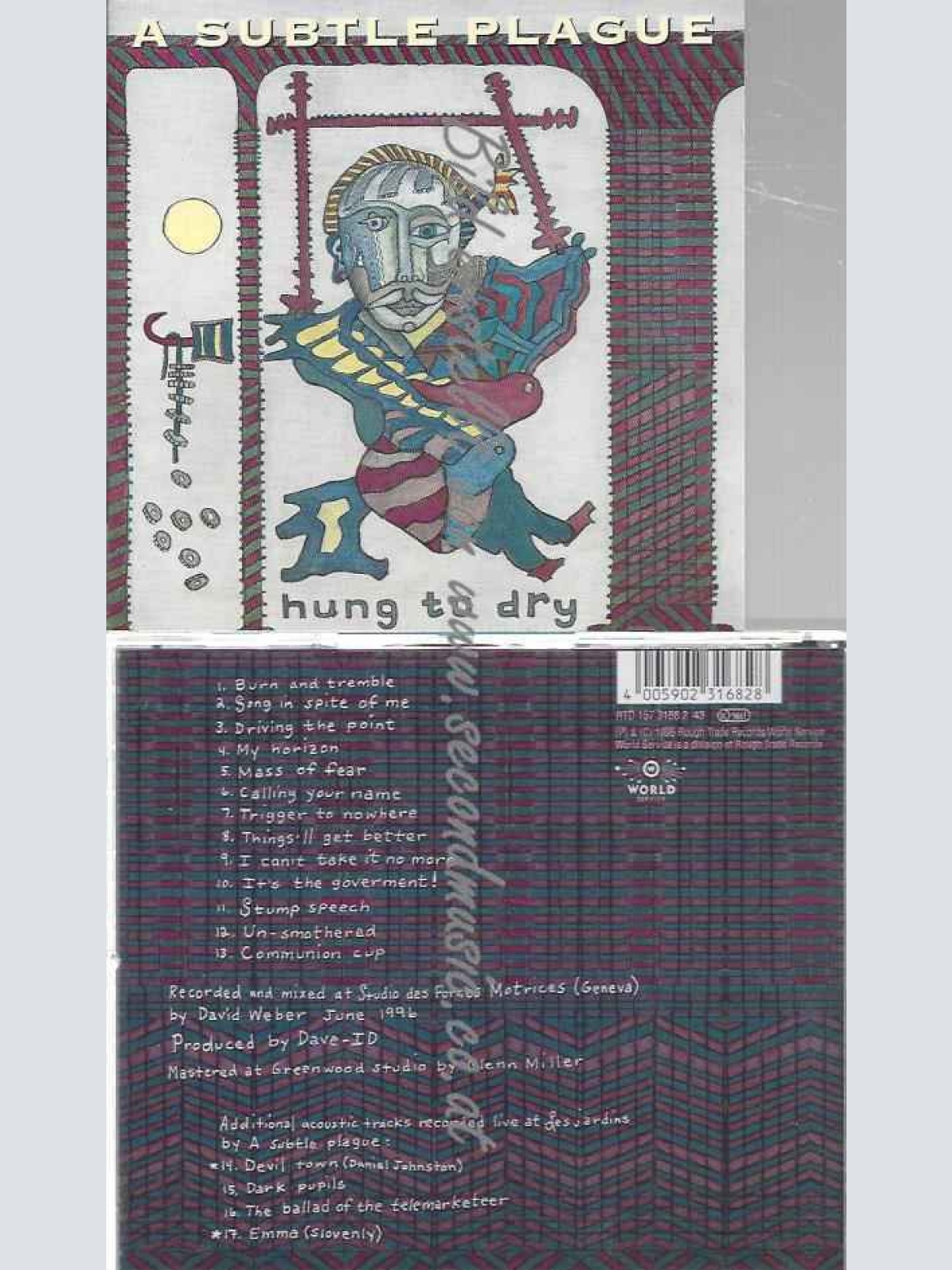 CD--A Subtle Plague  --Hung to Dry