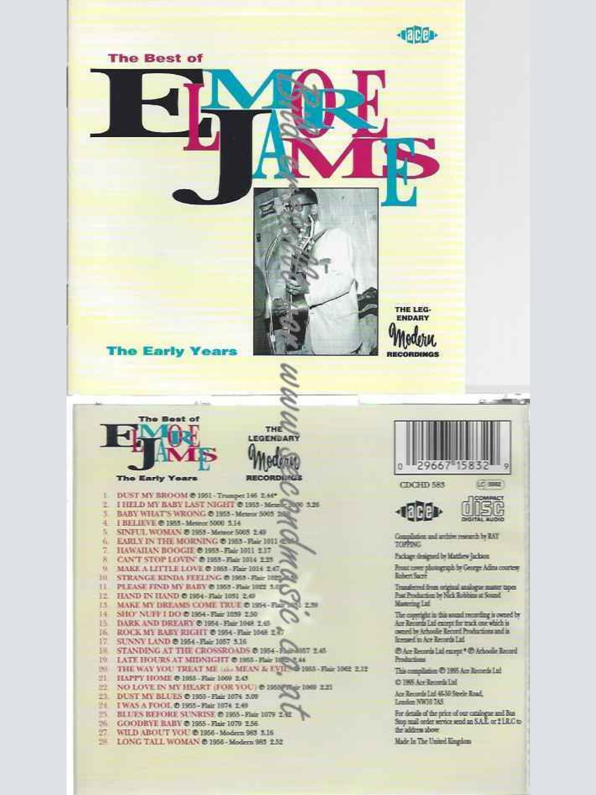 CD--Elmore James  --Best of Elmore James: the Early Years