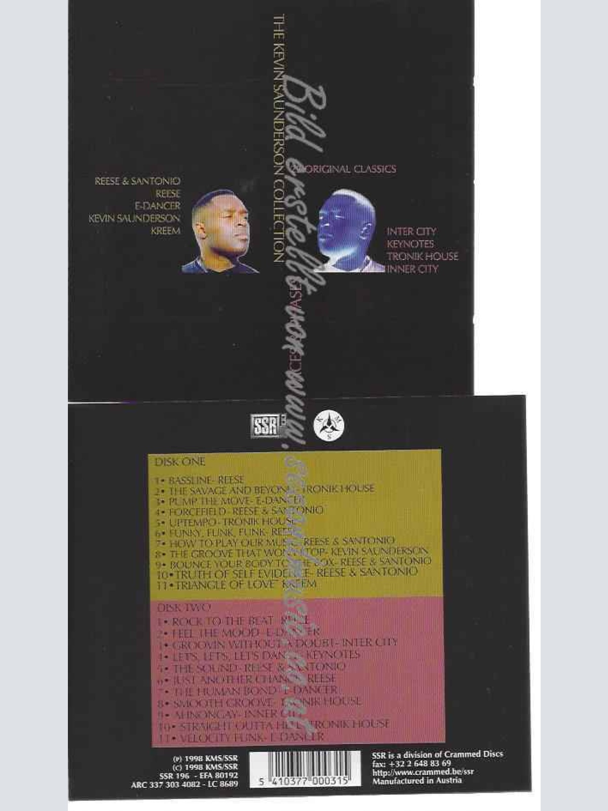 CD--Kevin Saunderson  --Faces & Phases