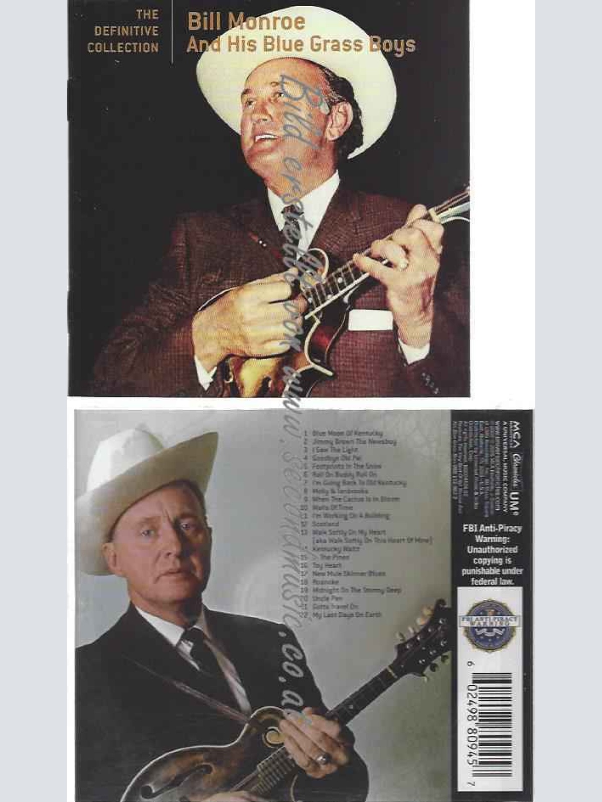 CD--Bill Monroe  --Definitive Collection