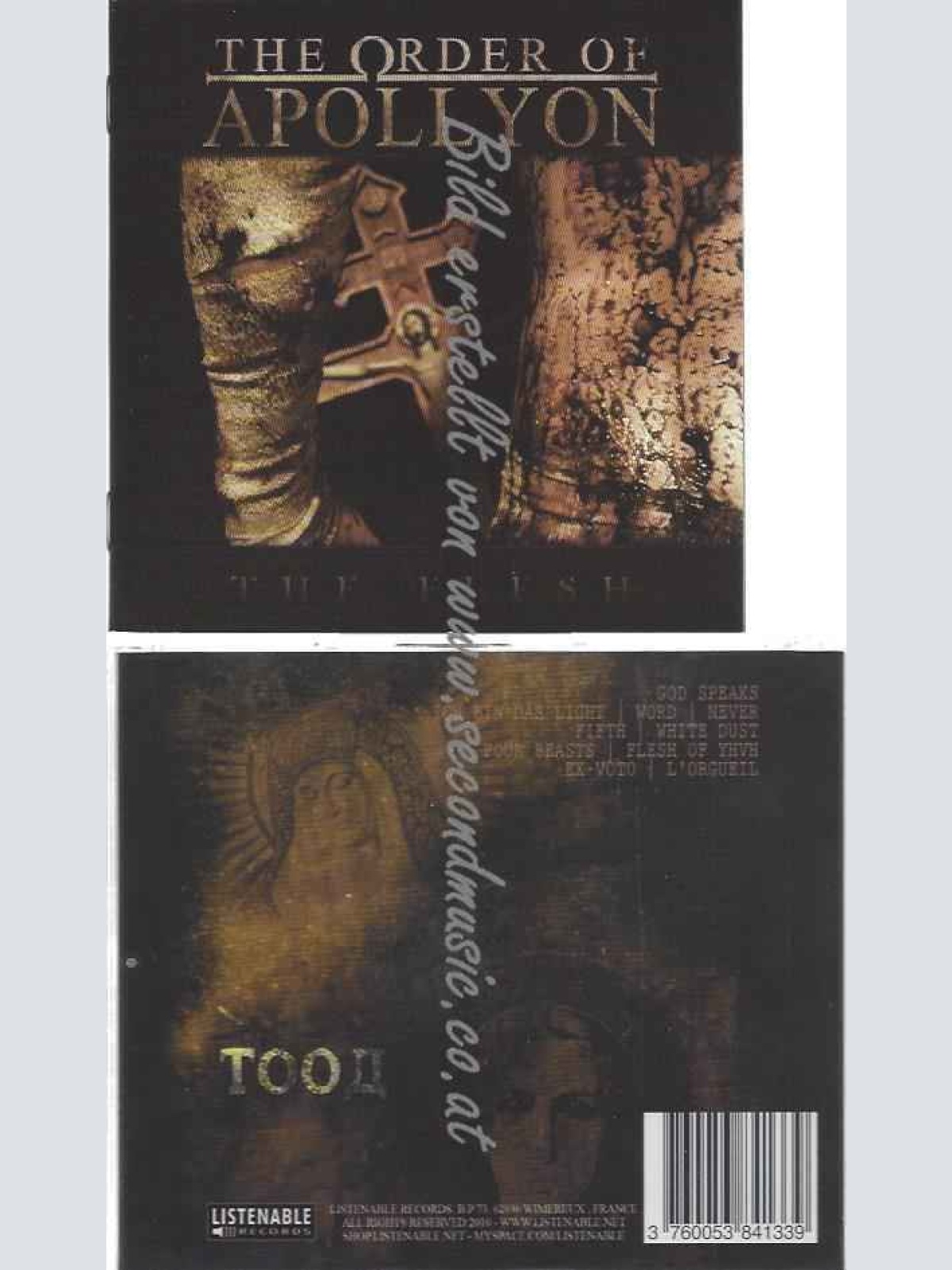 CD--The Order of Apollyon  --The Flesh