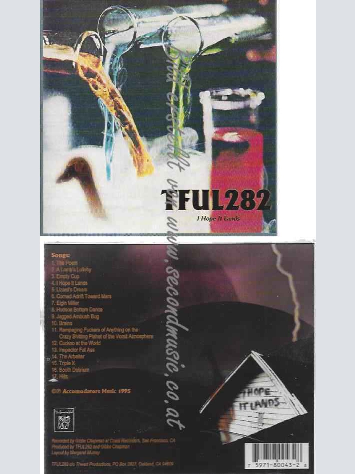 CD--Thinking Fellers Union Local   --I Hope It Lands