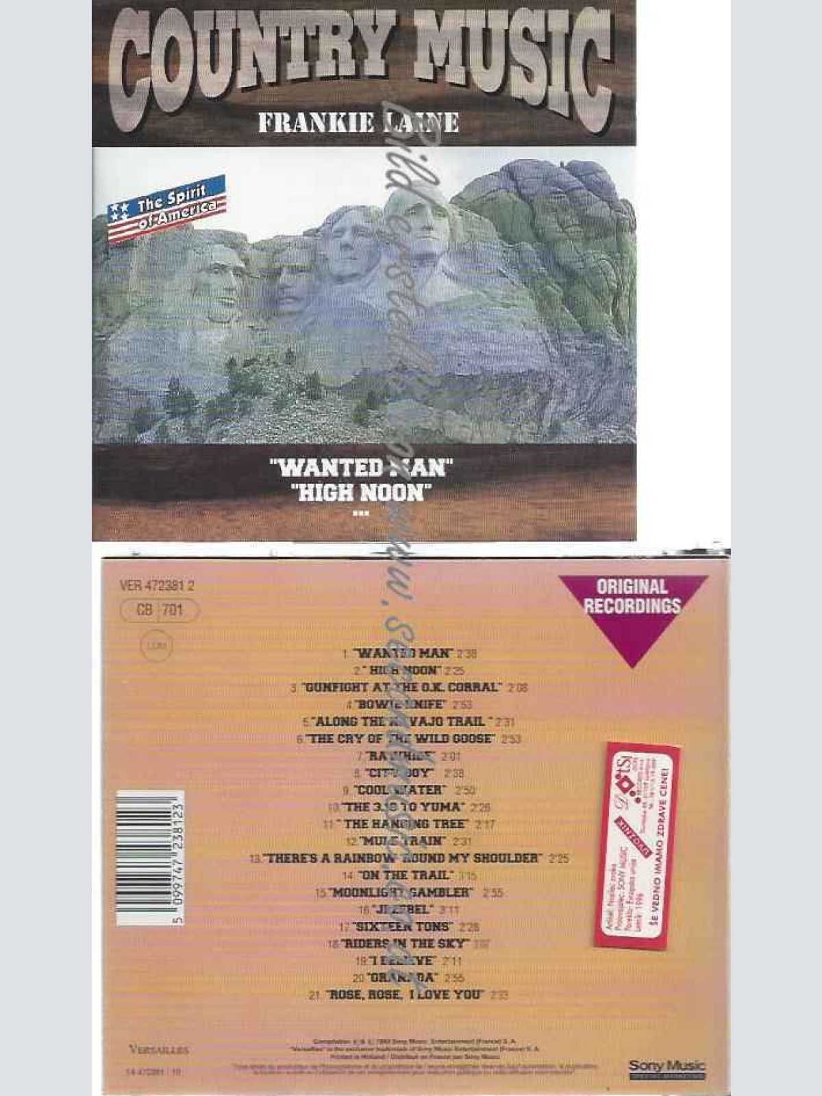 CD--Frankie Laine  --Wanted Man