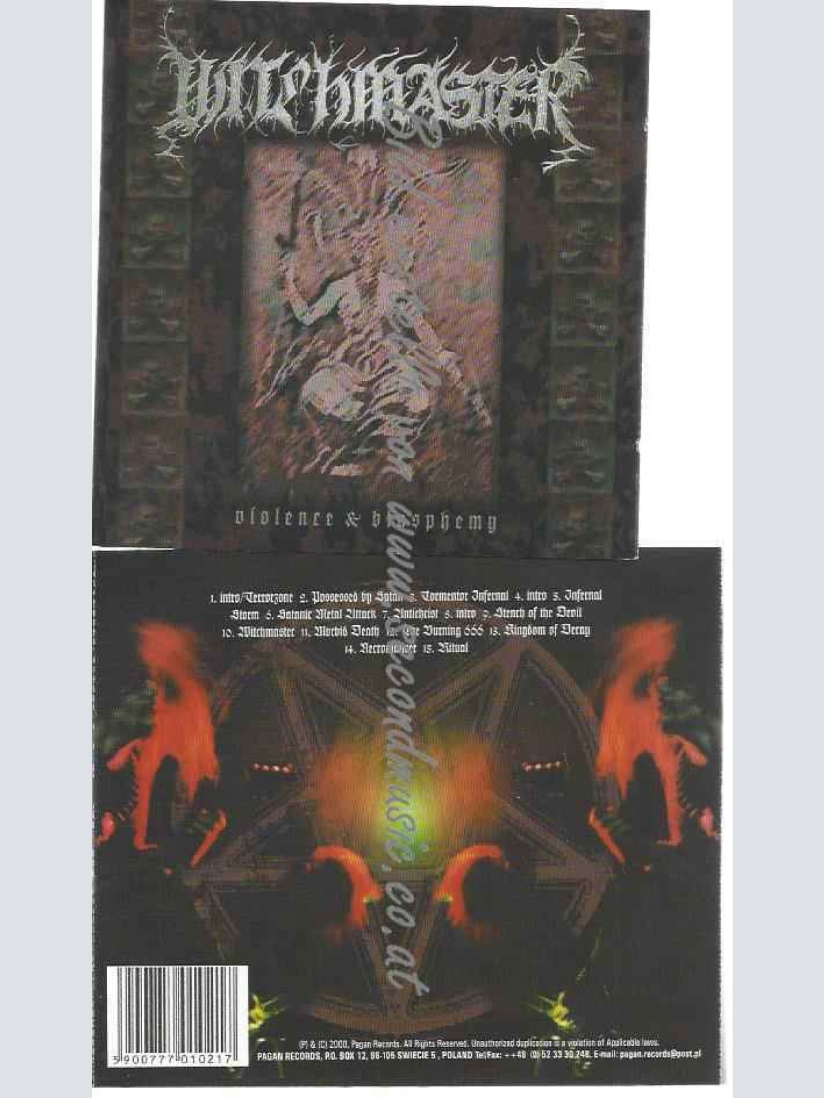 CD--Witchmaster--Violence & Blasphemy