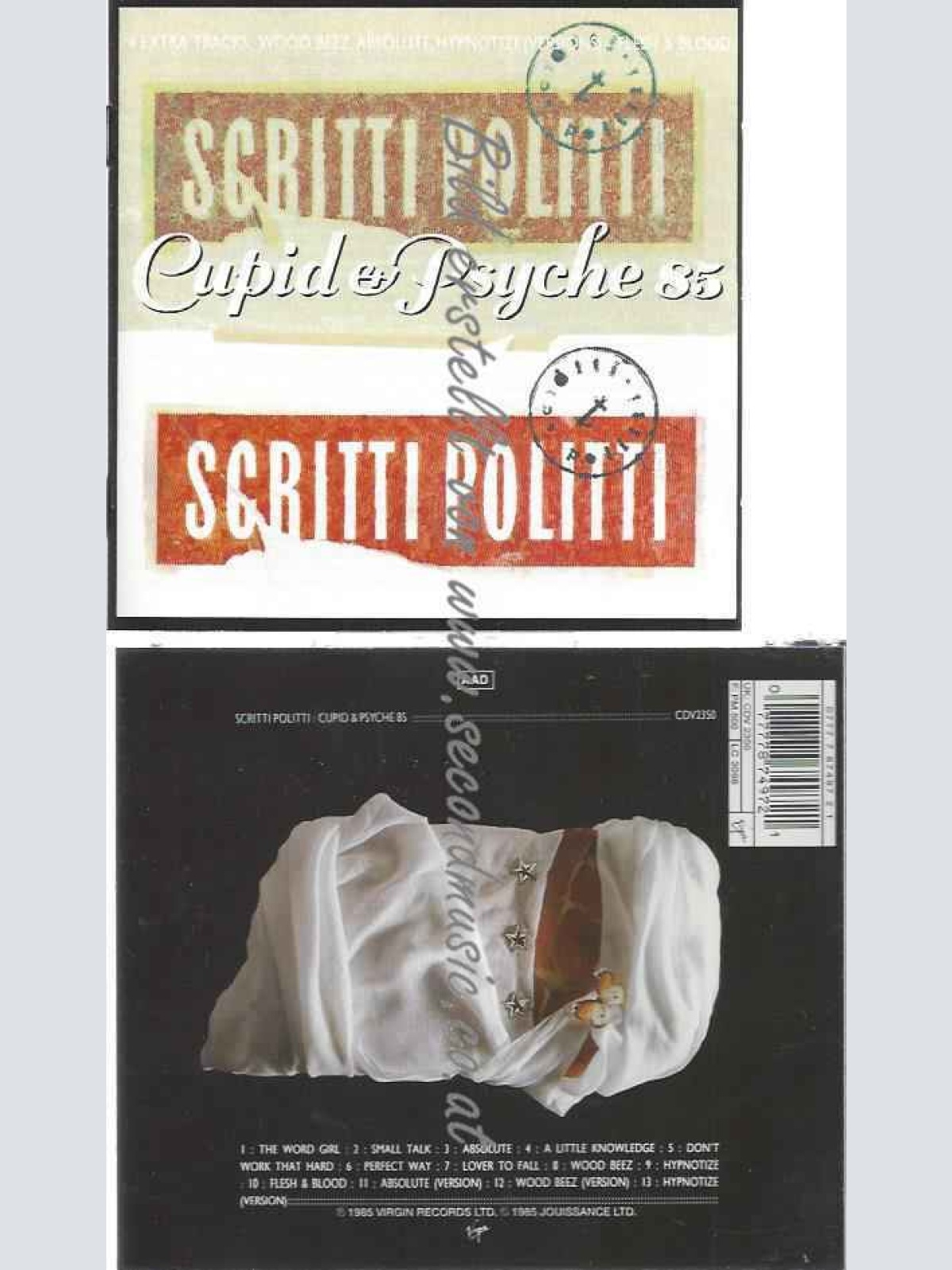 CD--Scritti Politti  --Cupid & Psyche '85