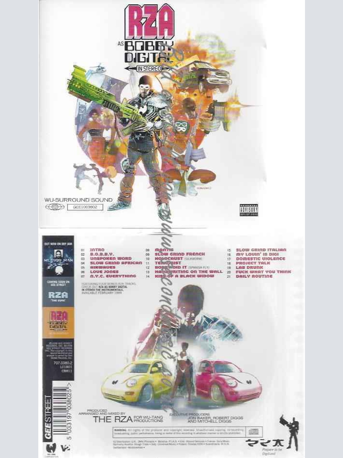 CD--RZA  --RZA As Bobby Digital In Stereo