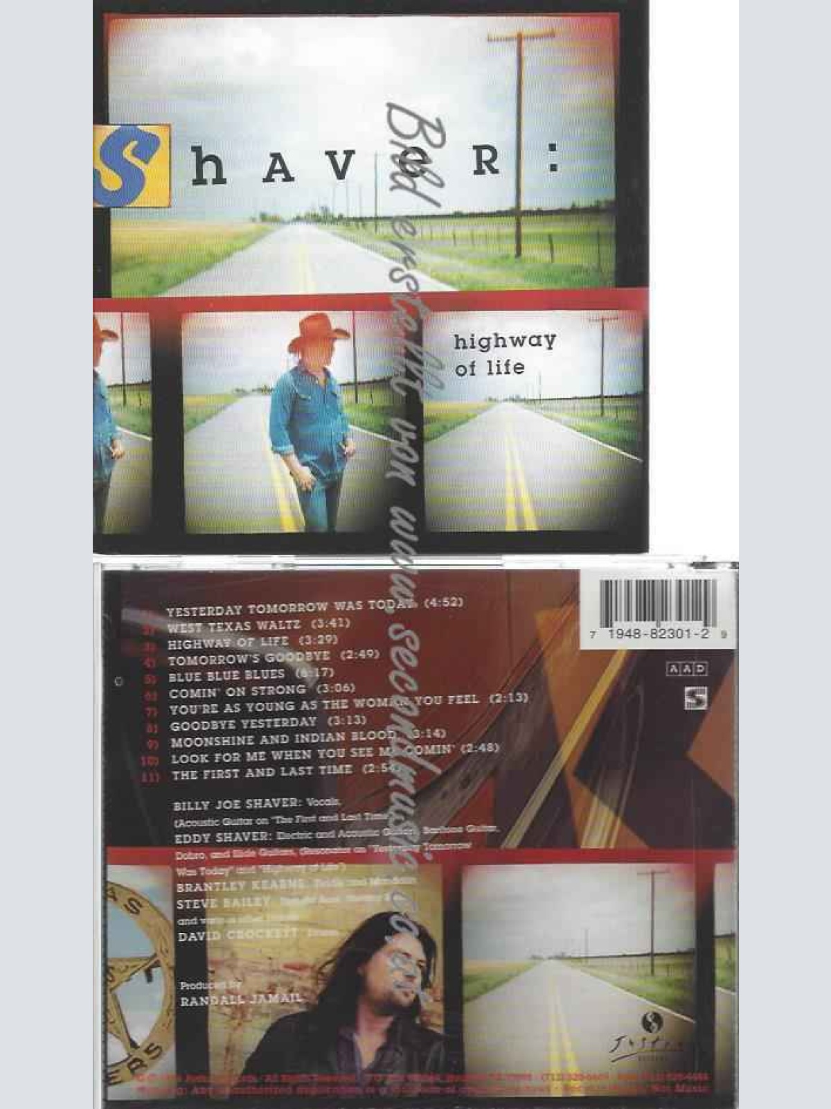 CD--Billy Joe Shaver  --Highway of Life