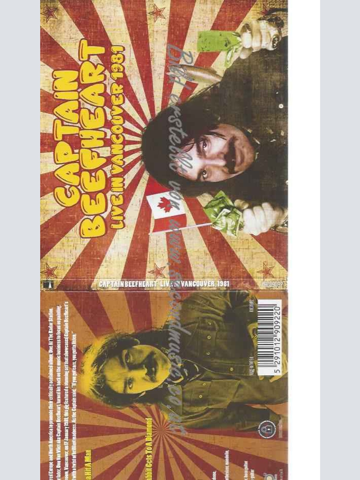 CD--Captain Beefheart & His Magic Band  --Live in Vancouver