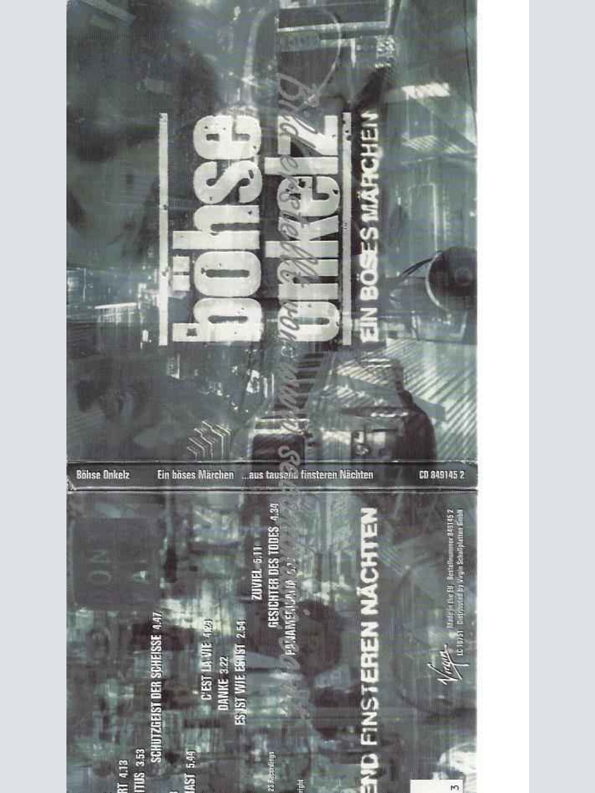 CD--Boehse Onkelz  --Ein böses Märchen 