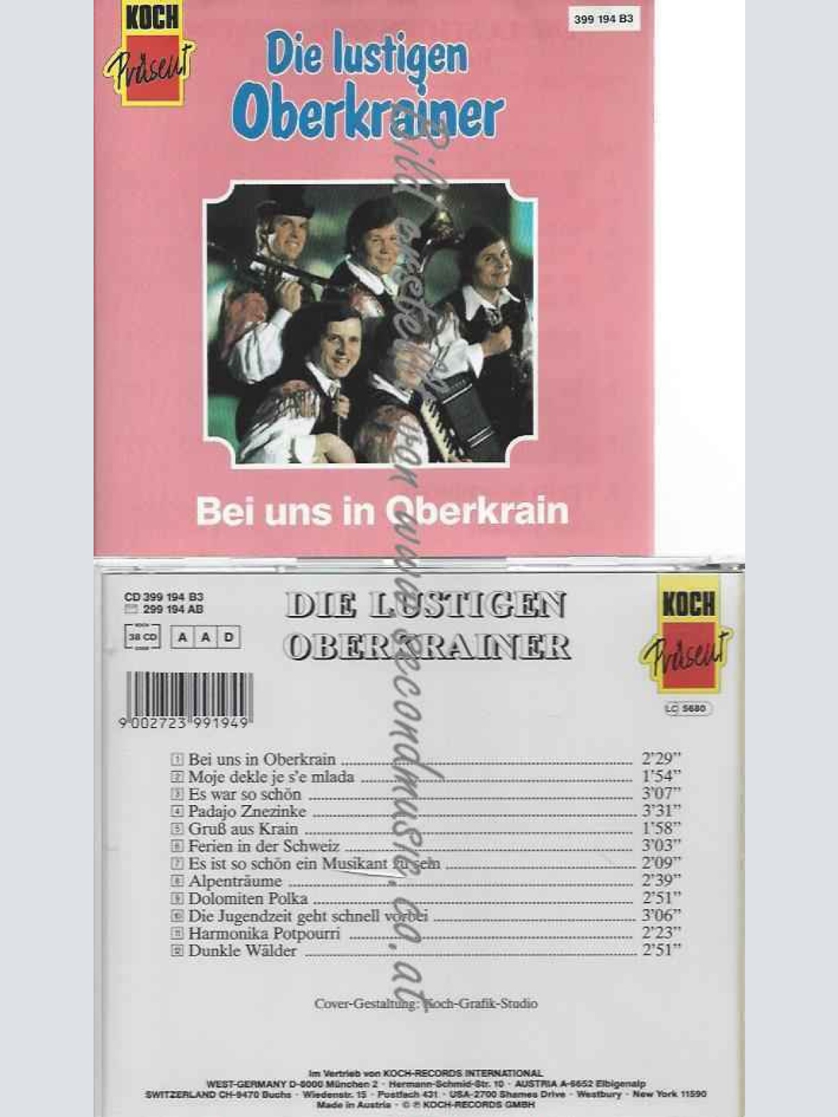 CD--Oberkrainer,die Lustigen  --Die Lustigen Oberkrainer