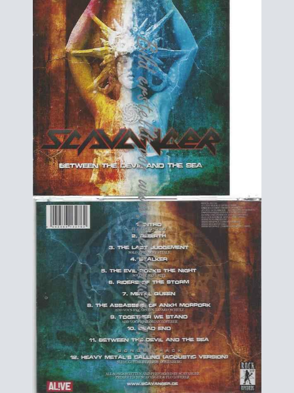CD--Scavanger  --Between The Devil And The Sea