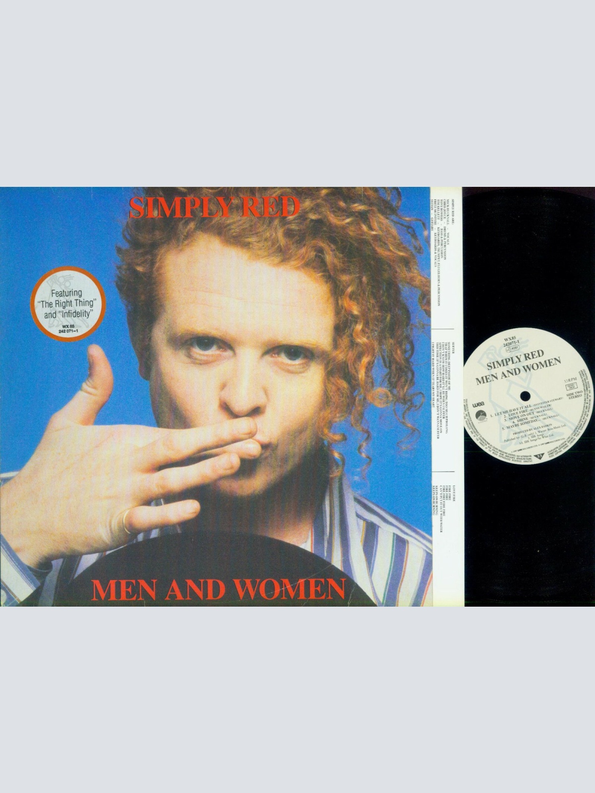 LP--Simply Red – Men And Women / OIS // DE