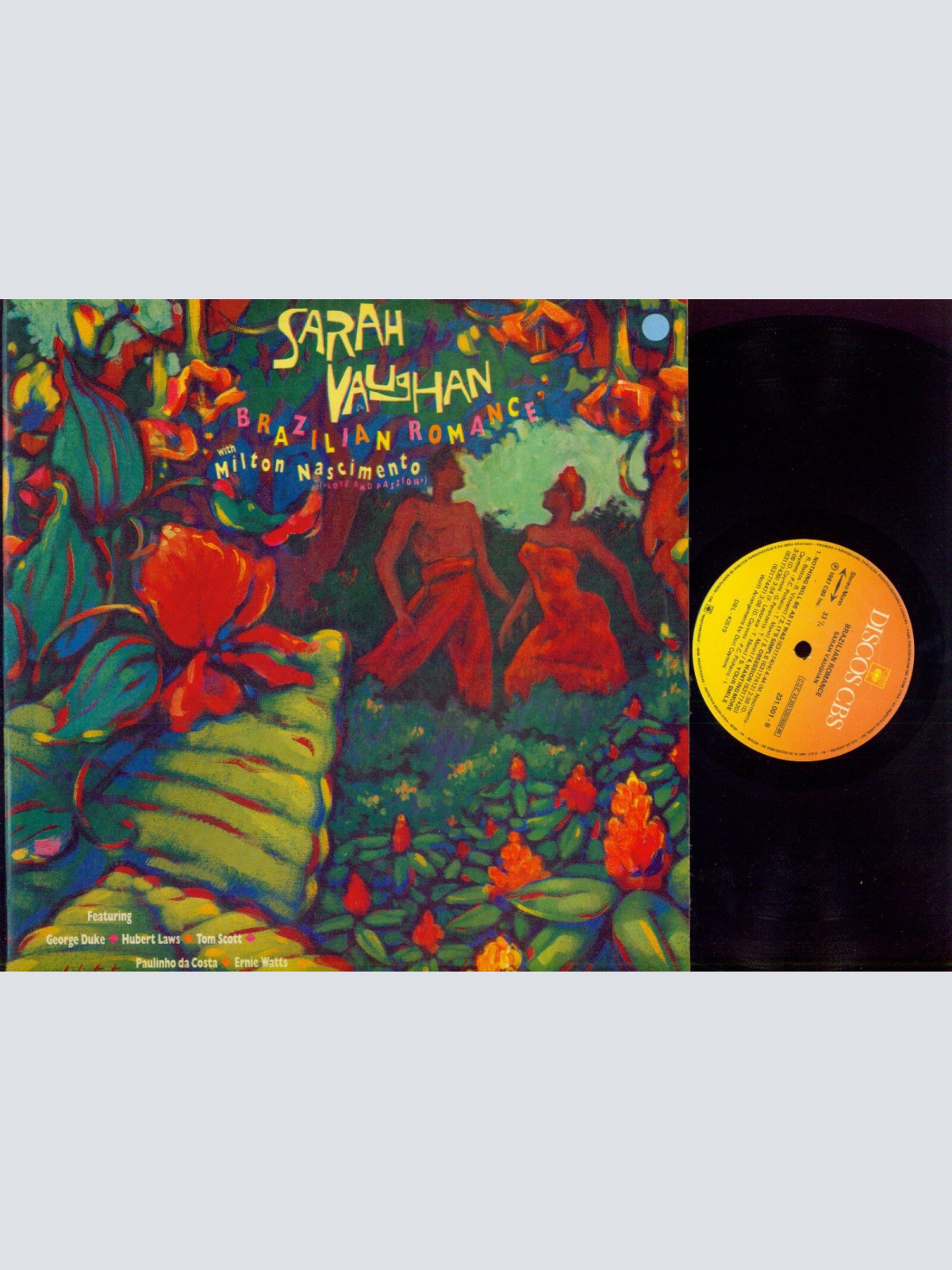 LP--Sarah Vaughan With Milton Nascimento – Brazilian Romance // Brazil
