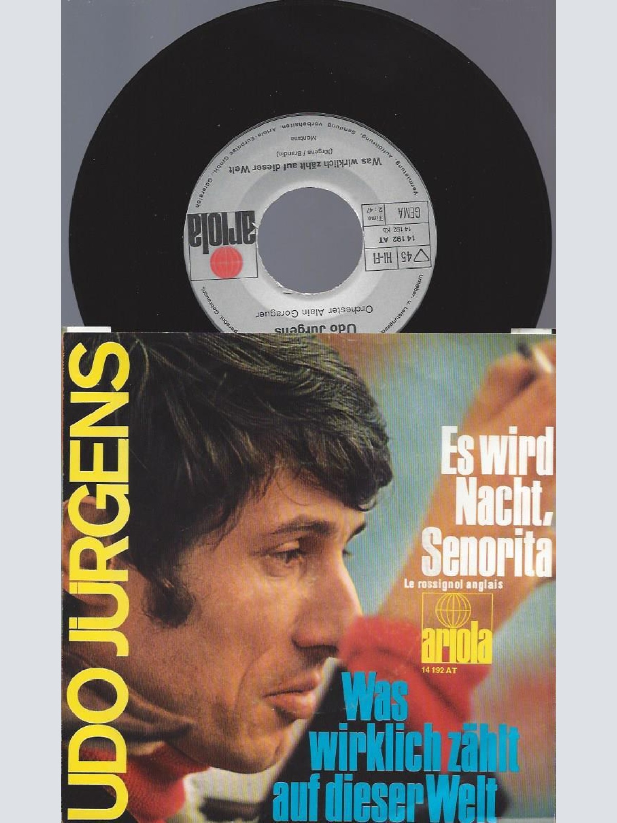 7" Udo Jürgens – Es Wird Nacht, Senorita