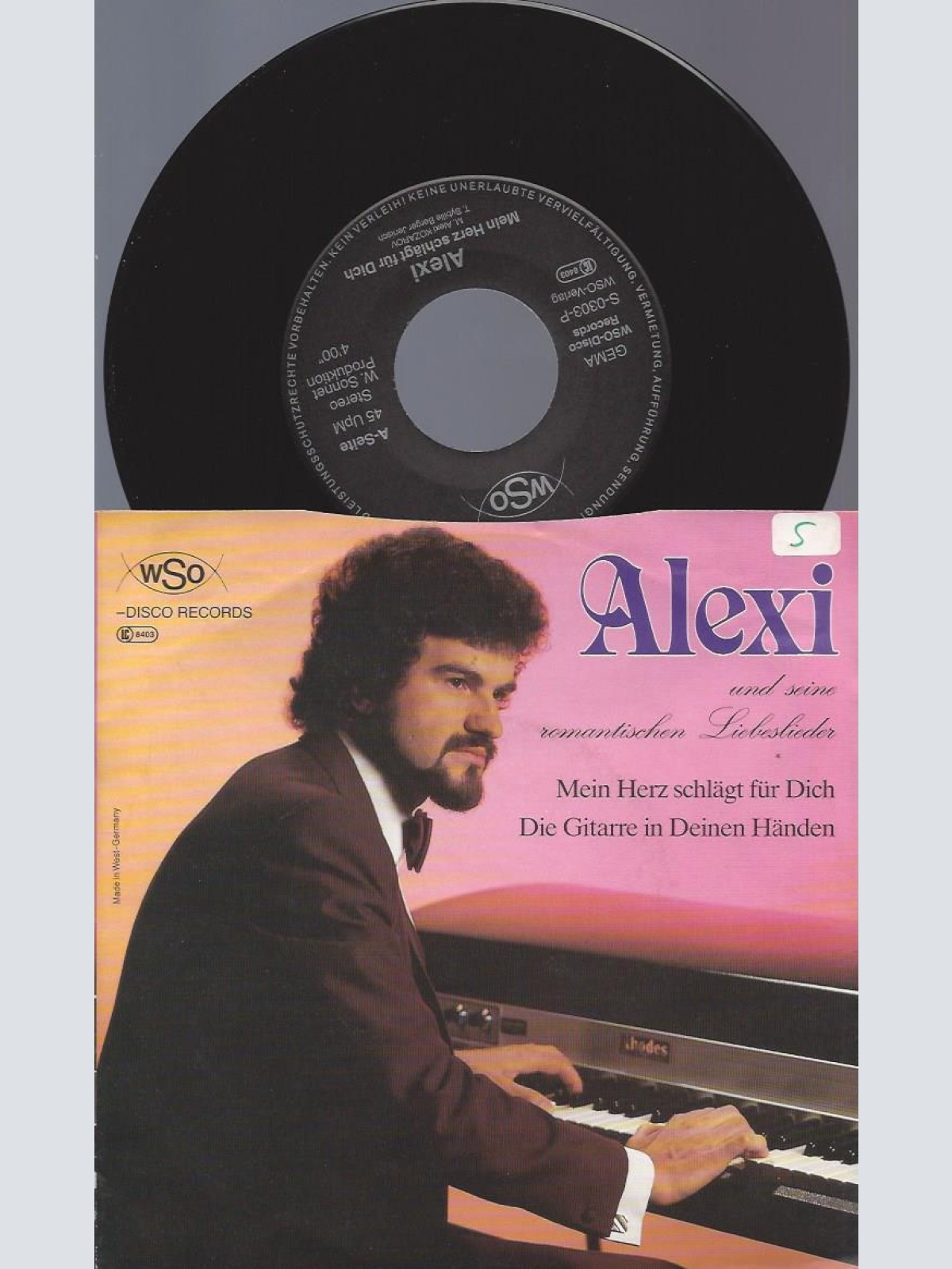 7" Alexi  --  Mein Herz schlägt für Dich