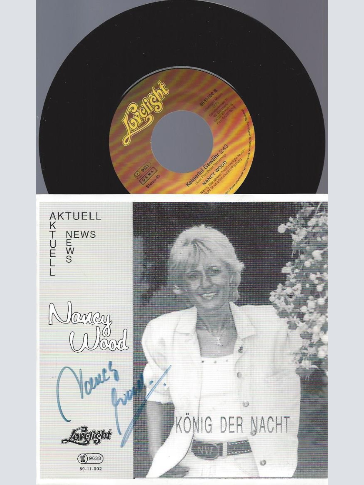 7" Nancy Wood – König Der Nacht --Signed