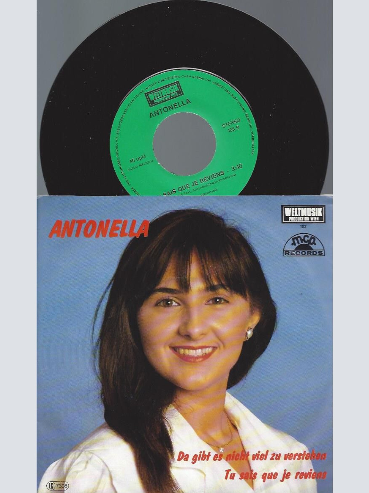 7" Antonella – Da Gibt Es Nicht Viel Zu Verstehen