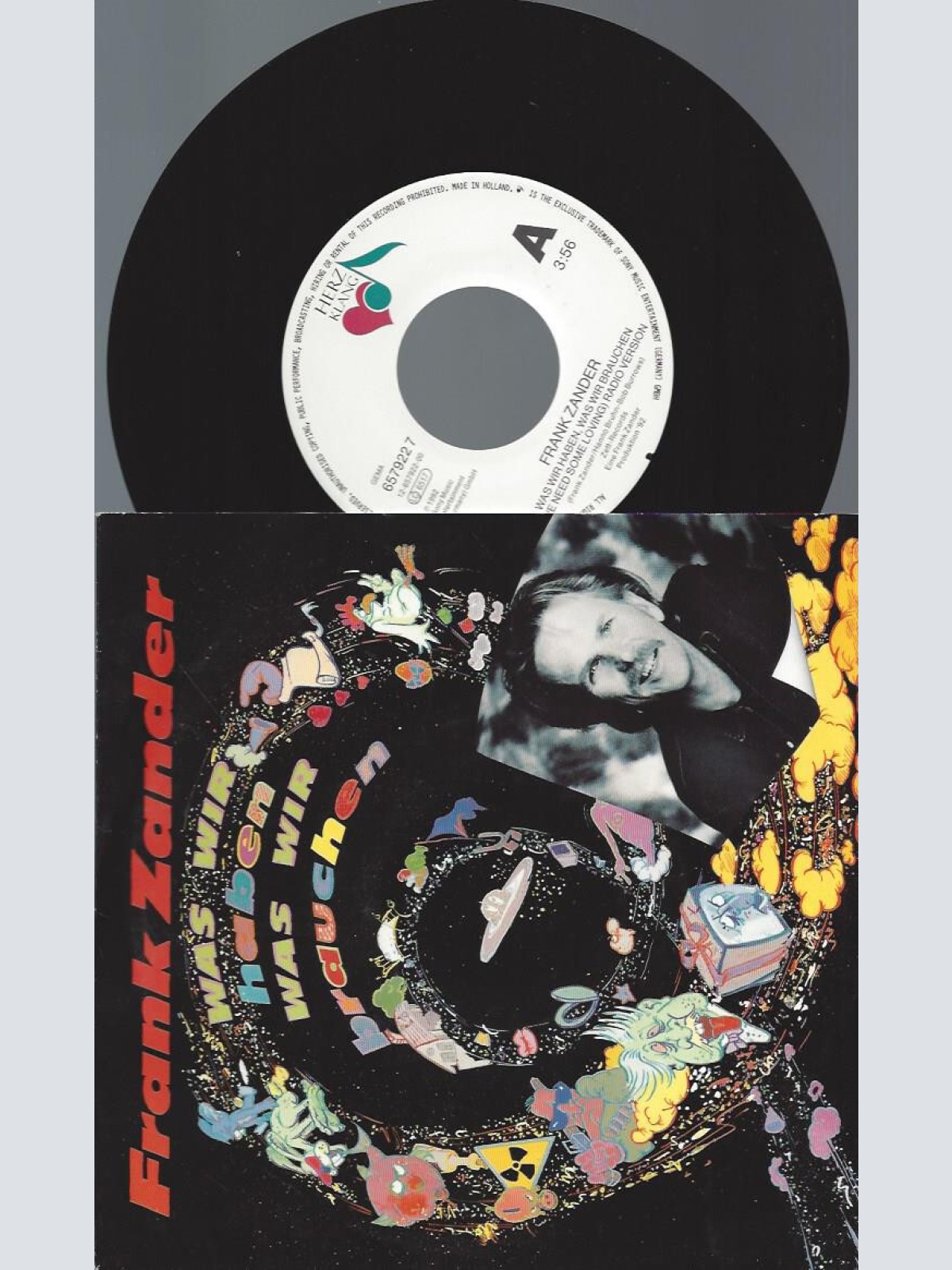 7" Frank Zander – Was Wir Haben Was Wir Brauchen