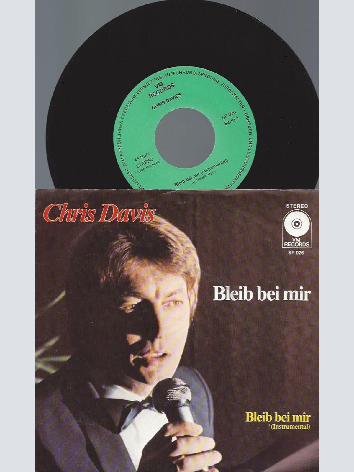 7" Chris Davis  -- Bleib bei mir