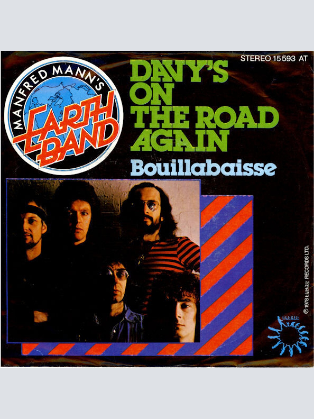7", Single Manfred Mann's Earth Band - Davy's On The Road Again