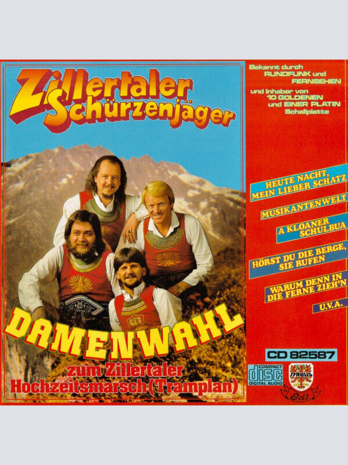 CD, Comp Zillertaler Schürzenjäger - Damenwahl zum Zillertaler Hochzeitsmarsc...