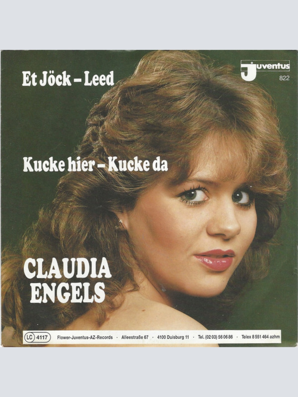 7", Single Claudia Engels - Et Jöck Leed