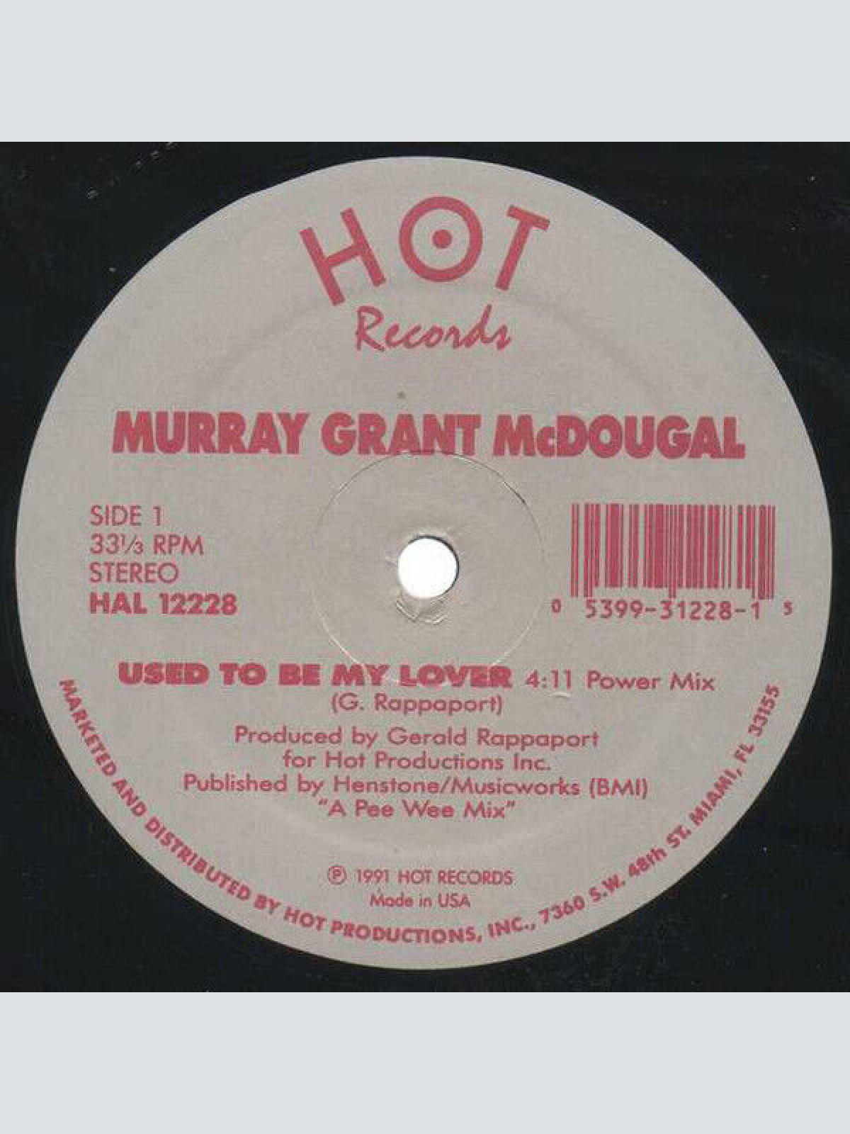 12" Murray Grant McDougal* - Used To Be My Lover