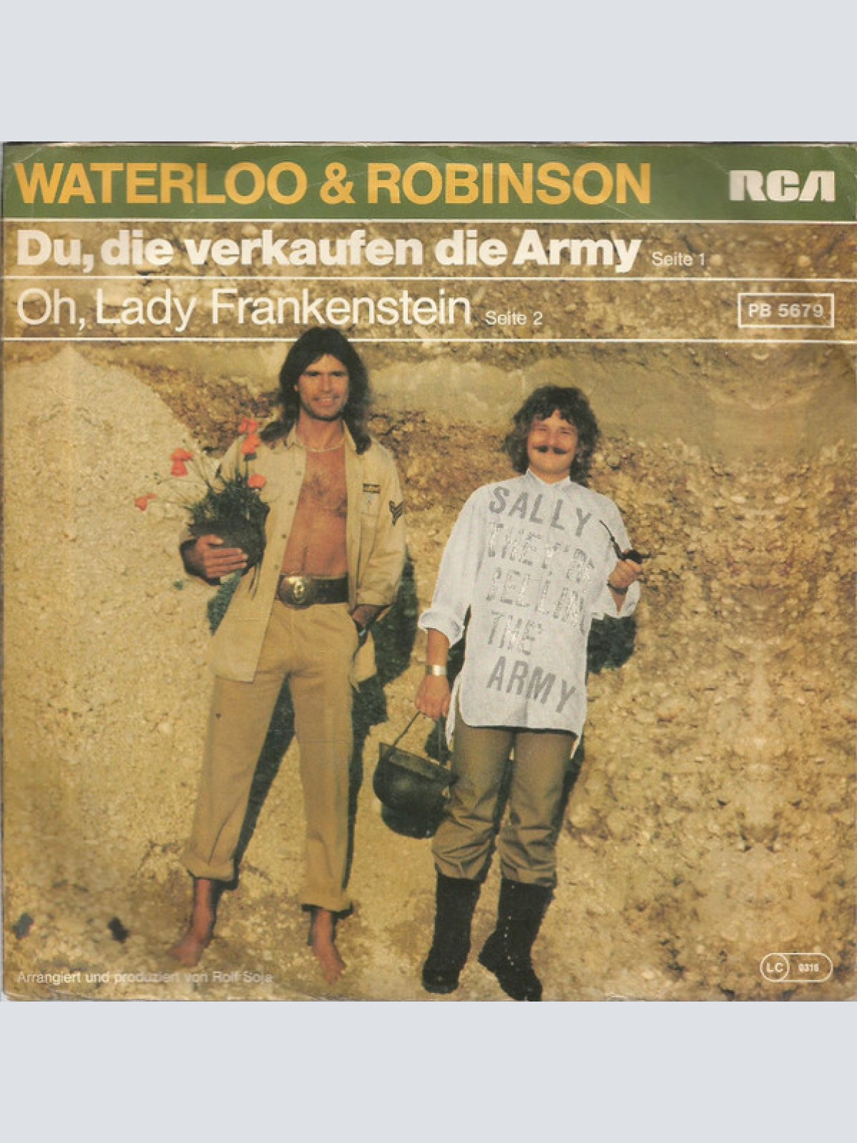 7", Single Waterloo & Robinson - Du, Die Verkaufen Die Army