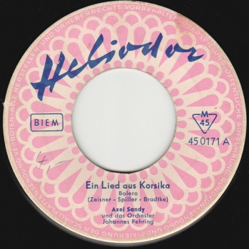 7", Single, Mono Axel Sandy - Ein Lied Aus Korsika