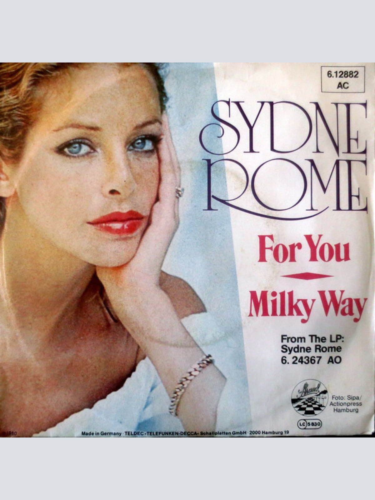7", Single, Promo Sydne Rome - For You / Milky Way