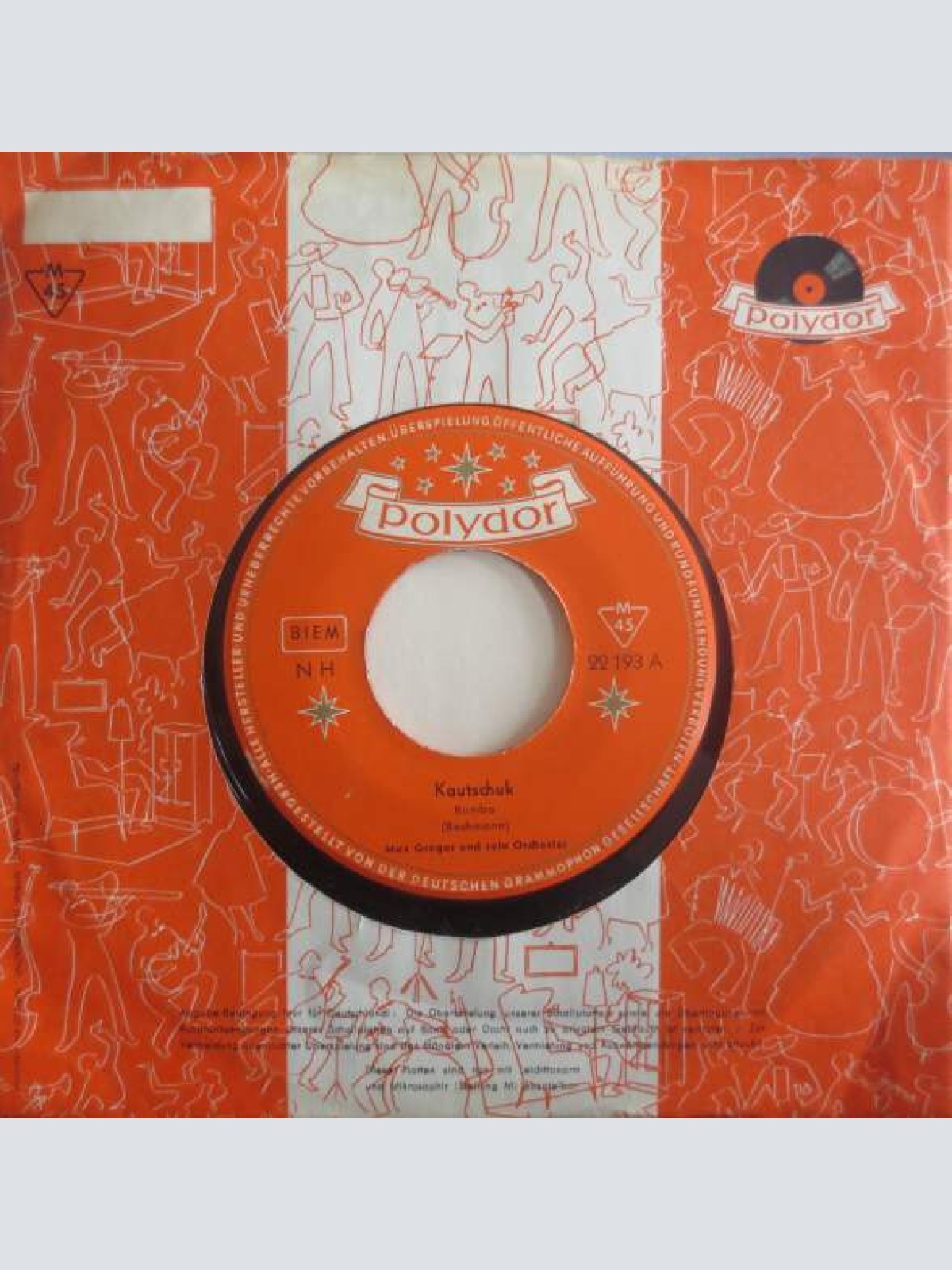 7", Single Max Greger Und Sein Orchester - Kautschuk / Rumba Tambah